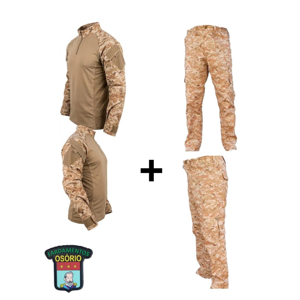 CONJUNTO - COMBAT SHIRT + CALÇA - DIGITAL ARID