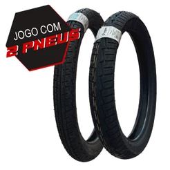 Par Pneu 2.75-18 + 90/90-18 Maggion Winner Honda Cg Titan Fan Ybr Factor 125 150 160 Uso Sem Câmara