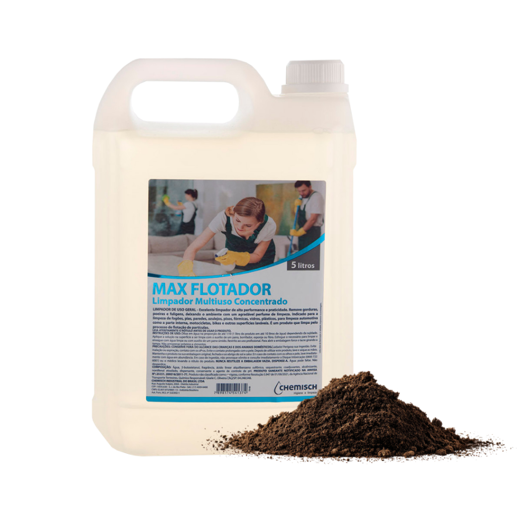 Limpador Multiuso Max Flotador 5L Para Limpeza de Terra