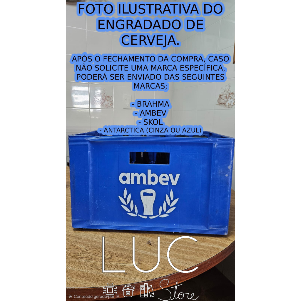 Engradado para 24 garrafas de 600 ml - LEIA CONDIÇÕES DO PRODUTO