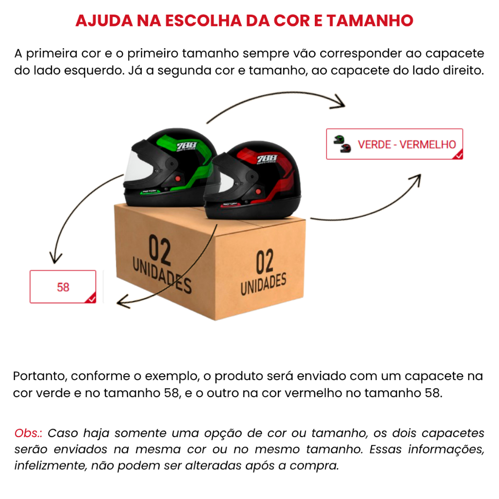 Kit 2 Capacetes Fechado Feminino e Masculino Sport Moto 788 Pro Tork com Viseira Cristal · foto 2