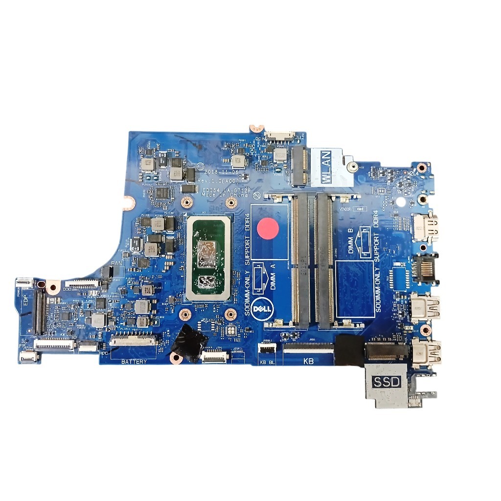 PLACA MÃE MAIN BOARD DO NOTEBOOK DELL INSPIRON P75F PARA REPARO SEM ANÁLISE ADCIONAL OU TENTATIVA DE REPARO