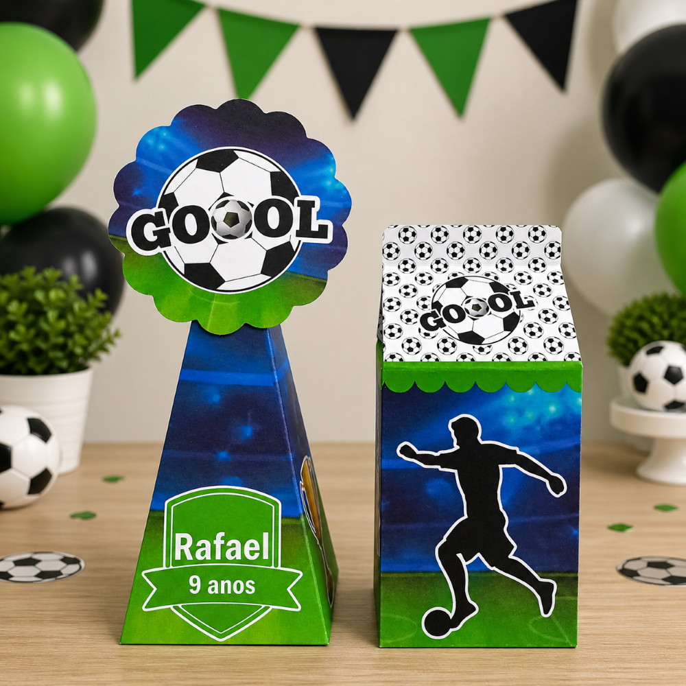 Kit Personalizado Futebol Bola | Lembrancinhas Festa Infantil | Caixinhas | Aniversário