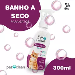 Banho a Seco Spray Para Gatos Pet Clean 300ml