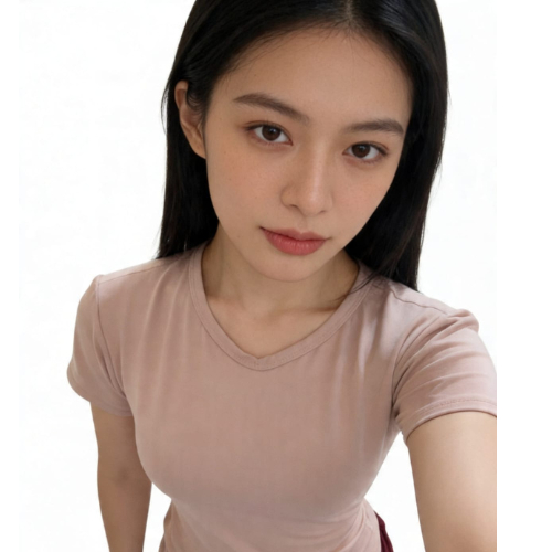 Baby Look Blusa Feminina Básica Gola V em Suplex lith Manga Curta Conforto e Estilo