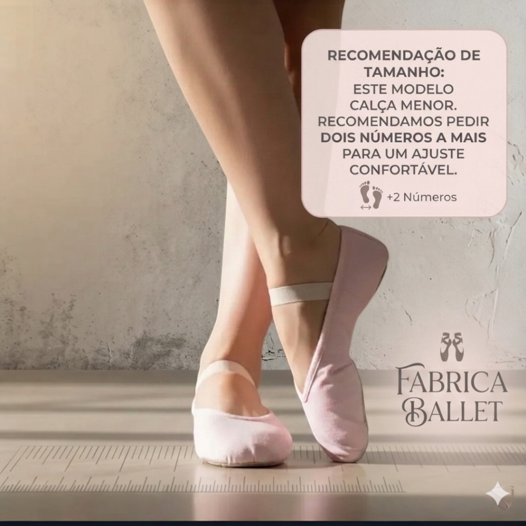 Sapatilha de Ballet / Jazz Meia Ponta em Korino (Couro Sintético) Sola Inteira Linha Econômica