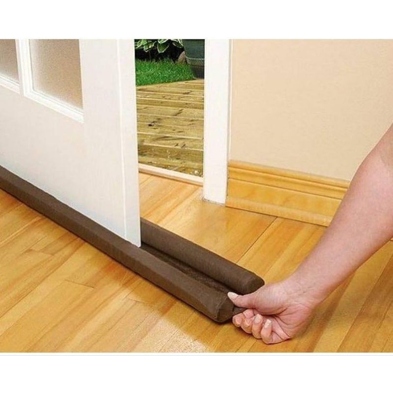 Protetor de Porta IMPERMEÁVEL Ajustável 70-100cm com Vedação Dupla Contra Insetos