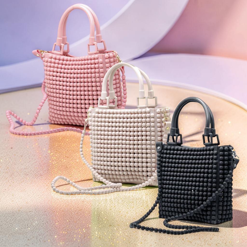 Conjunto de Praia Feminino – Chinelo Confortável + Bolsa em PVC Cristal | Achadinhos NC