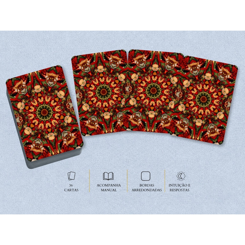Baralho Cigano Lenormand de Natal – 36 Cartas | Oráculo Natalino Místico e Intuitivo