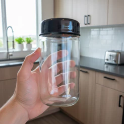 Kit 4 Potes de Vidro 750ml com Tampa – Organizador de Cozinha para Mantimentos, Grãos, Alimentos e Conservas