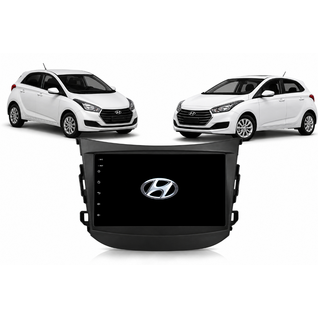 Central Multimidia Hb20 7 Polegadas C/moldura 12/19 Android Auto e Carplay Sem Fio