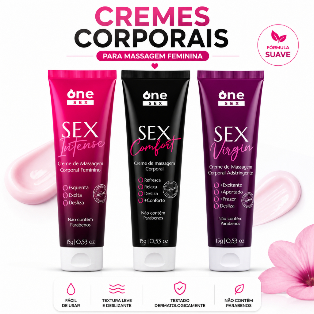Kit Lubrificante Anal + Excitante Feminino Sexual + Adstringente Feminino Aperta +