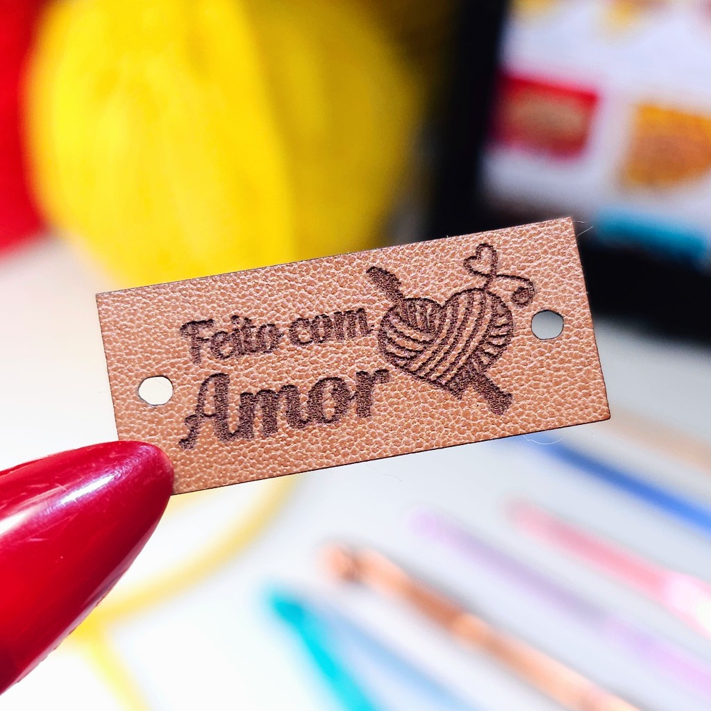 Feito Com Amor Crochê Croché - Você vai receber - Kit 50 un - Pronto para uso 21-02
