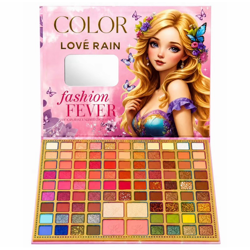 Lové Rain Paleta de Sombras Multifuncional para  Facial Versátil com Sombra Iluminador e Blush