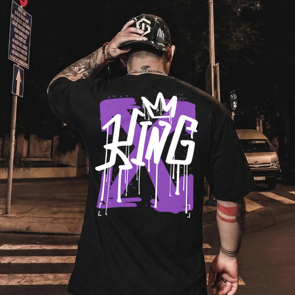 Camisa Estampada StreetWear King 100% Algodão Camiseta Casual - 3612