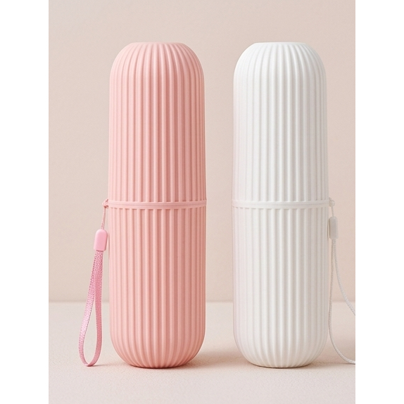 Porta Escova De Dente Portátil Plástico  Estojo Para Viajem Bolsa Mochila Escolar Academia Trabalho Design Moderno