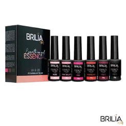 Esmalte Gel Brilia Nails Cabine Led/Uv 10g - Monte seu Kit """ PROMOÇÃO """ Novas Embalagens Renda-se Preto