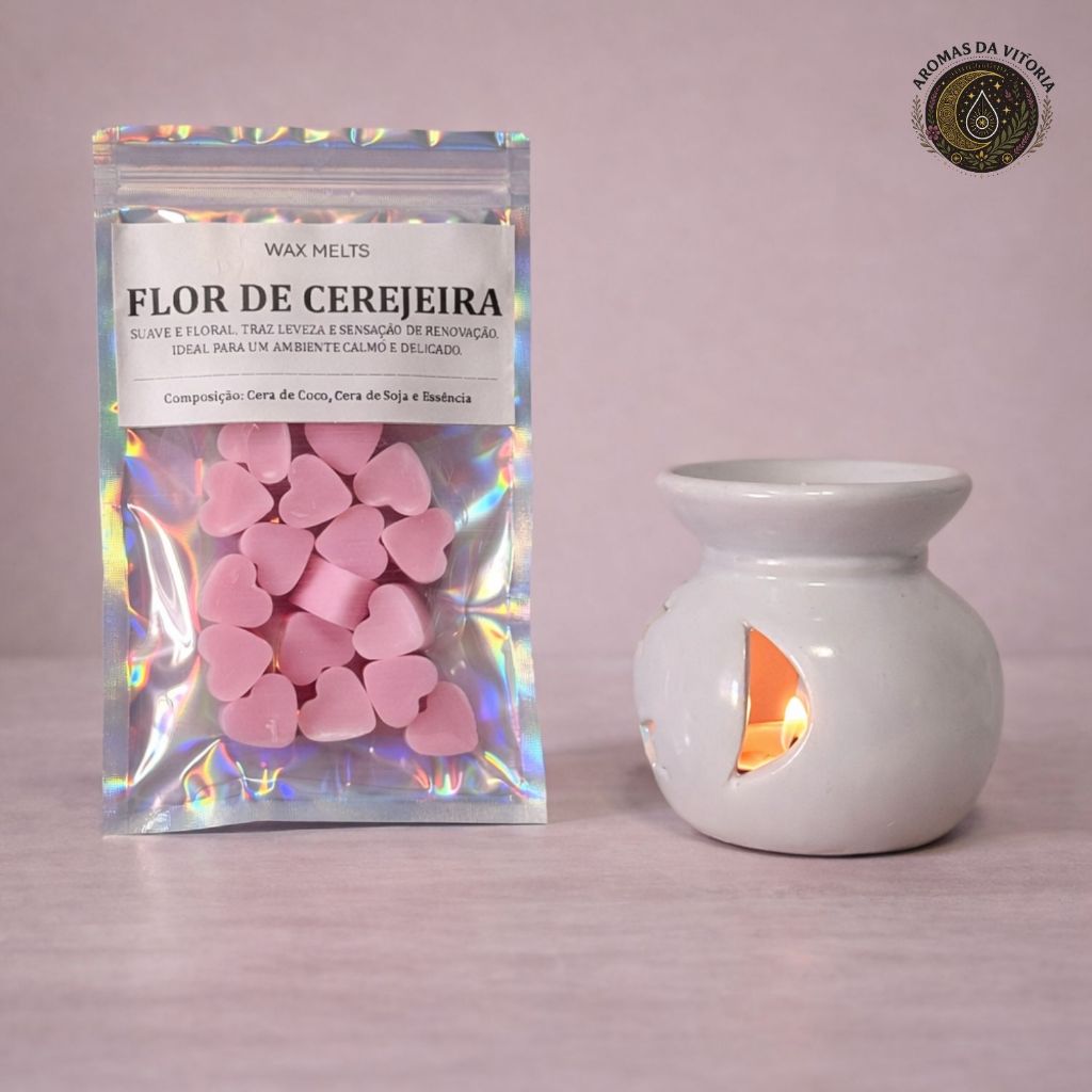 Wax Melt + Rechaud para Wax Melt | Perfumado 30g | Cera Aromática para Rechaud/Difursor |Aroma Forte