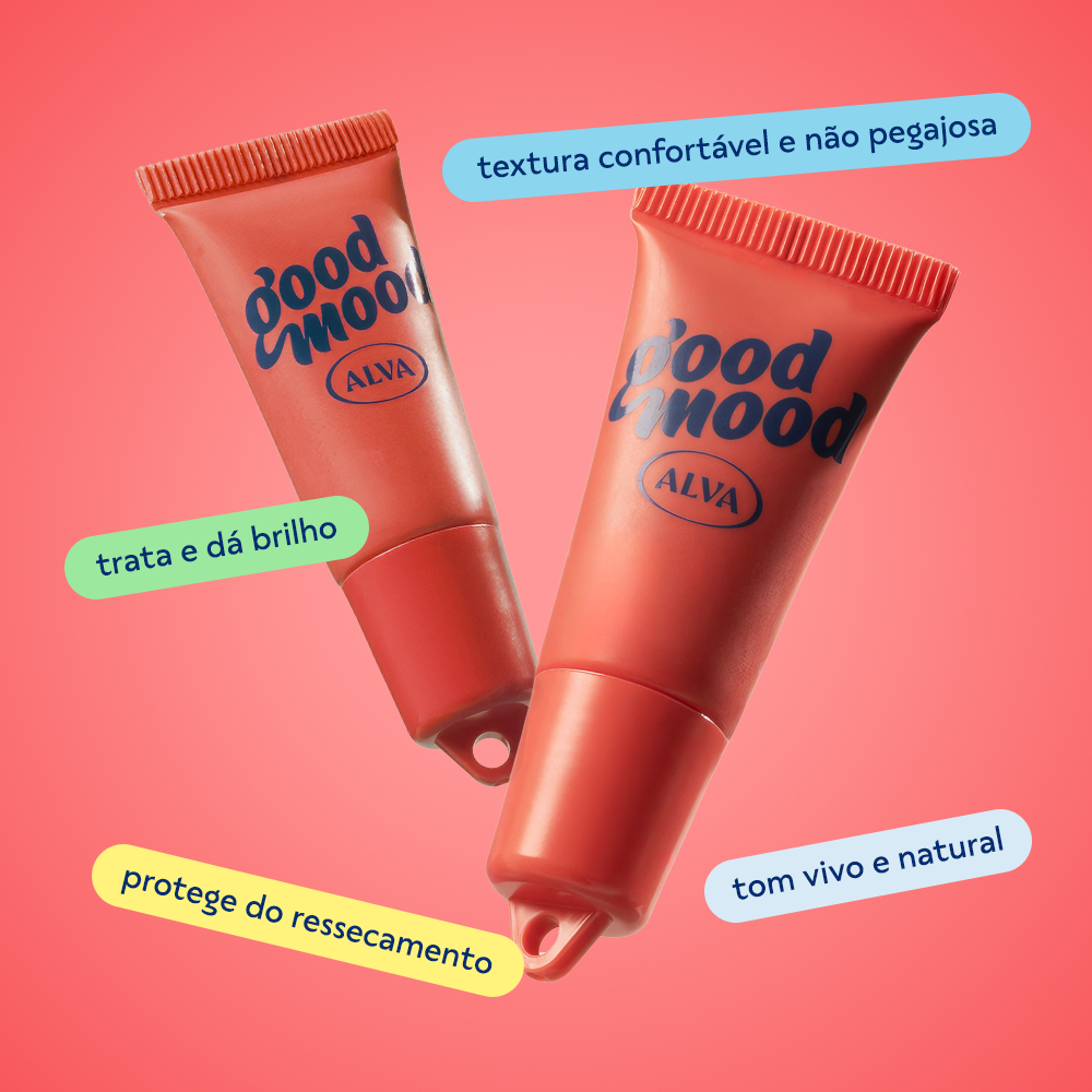 Lip Balm Gloss Red Good Mood Alva 6g — imagem 2 de 2