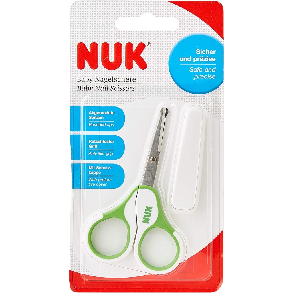 Tesoura para Bebê 0m+ Verde - Nuk