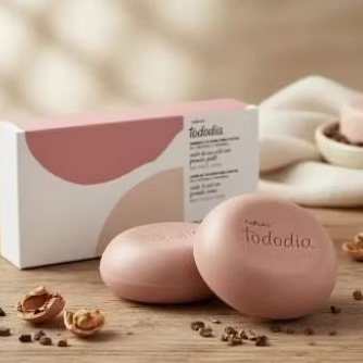 Natura Tododia Noz Pecã E Cacau 2 Sabonetes Em Barra 90g Cad