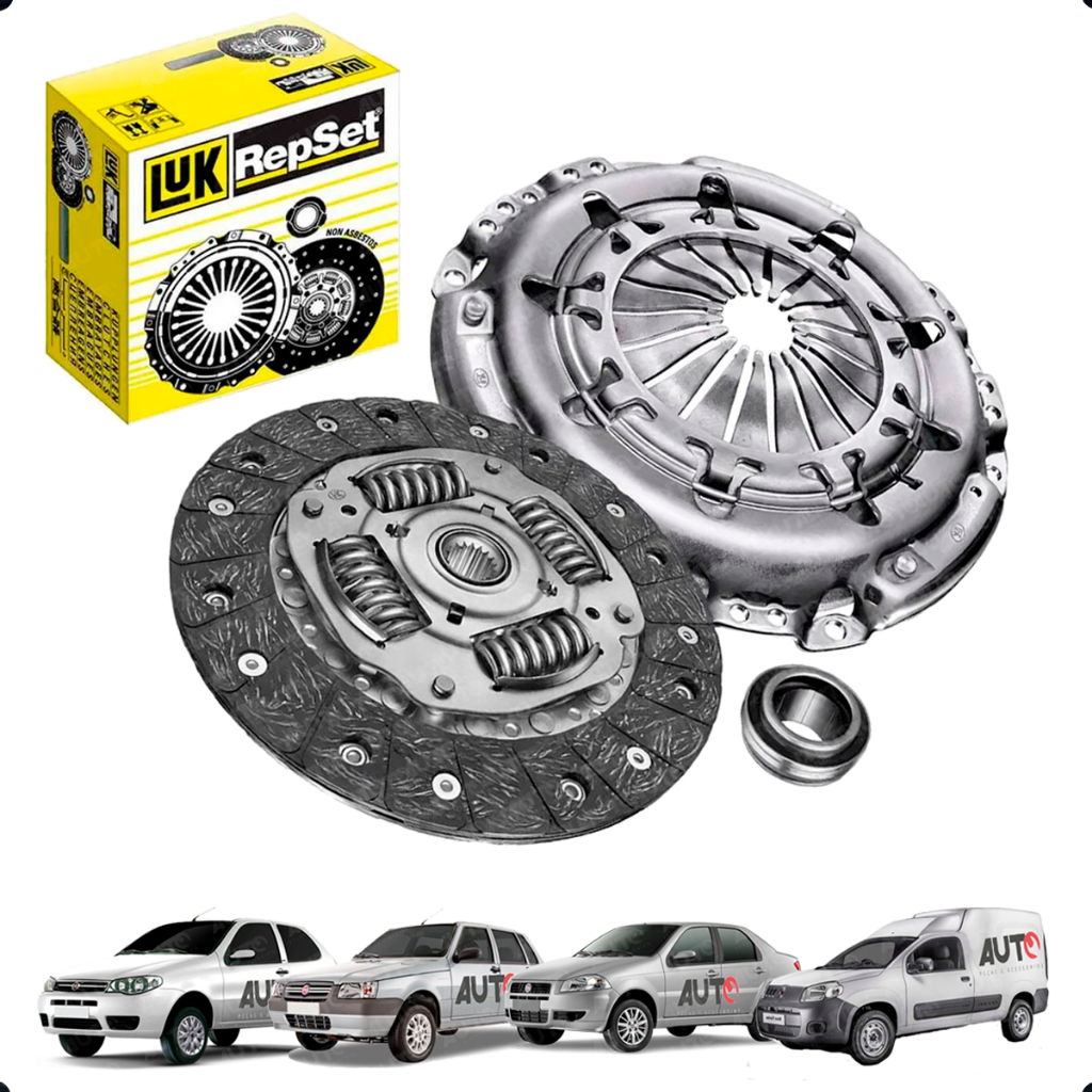 Kit Embreagem LuK 6183017000 Disco Platô Rolamento Completo Palio Uno Siena Fior