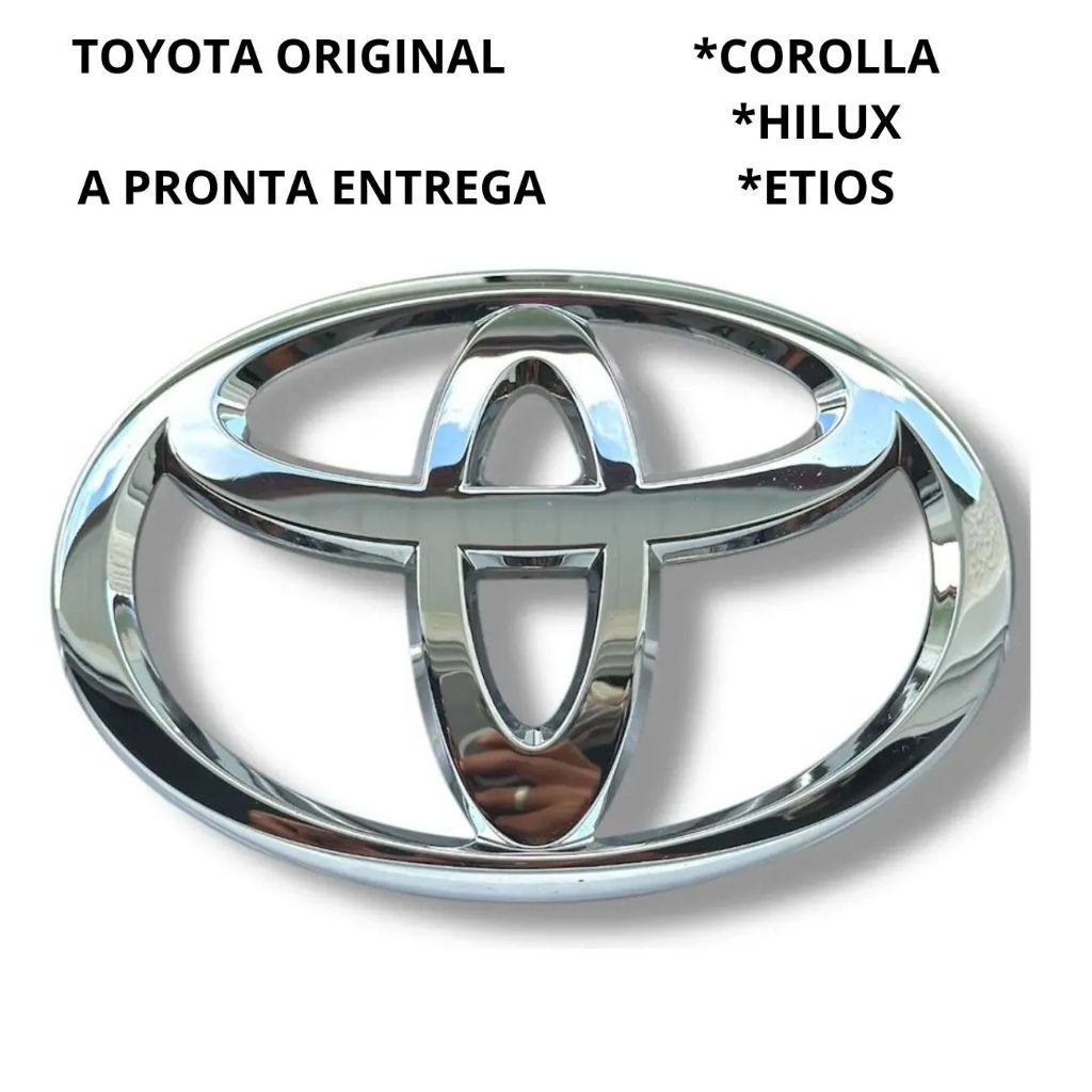 Emblema Grade Dianteira Original Toyota Etios Corolla Hilux CROMADO