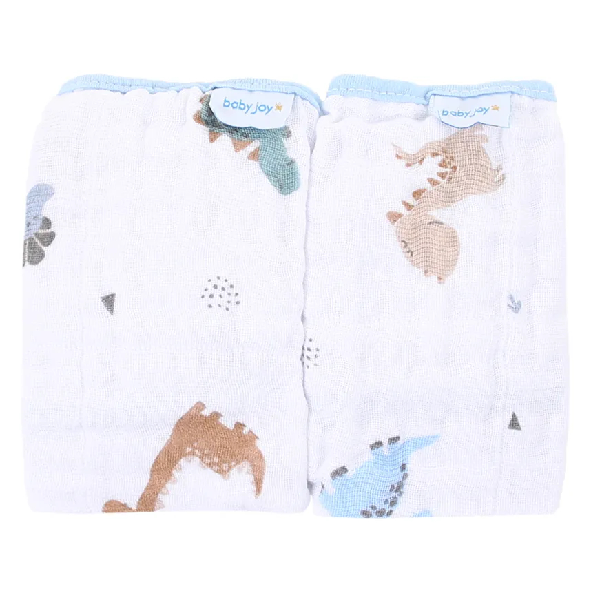 Kit 2 Panos de Boca Estampado Com Prendedor de Chupeta 25x40 Baby Joy