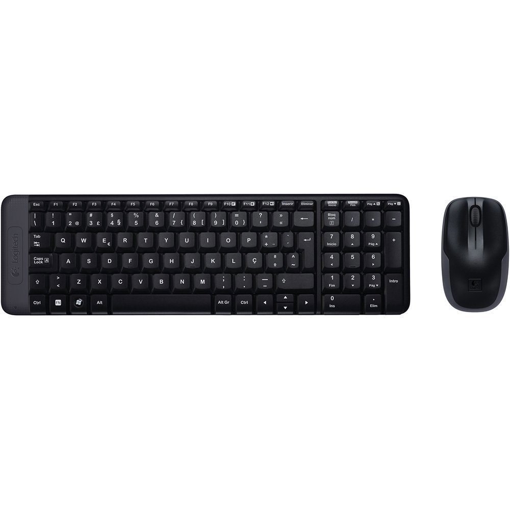 Kit Teclado Mouse S/ Fio Logitech Mk220 Tecla Ç 1792451657