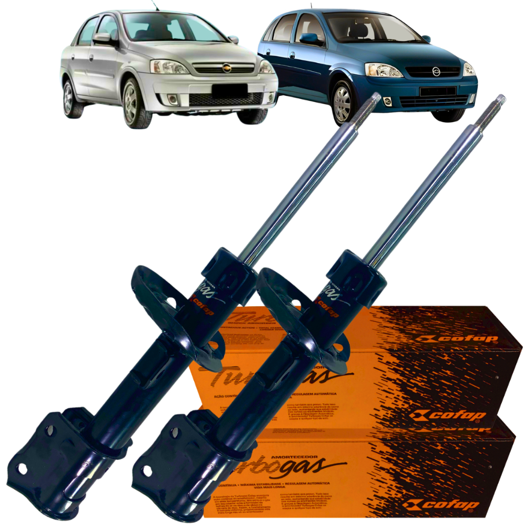 Par Amortecedor Dianteiro Original Cofap Turbogás Gm Corsa 1.0 1.4 1.8 8v 2002 A 2012