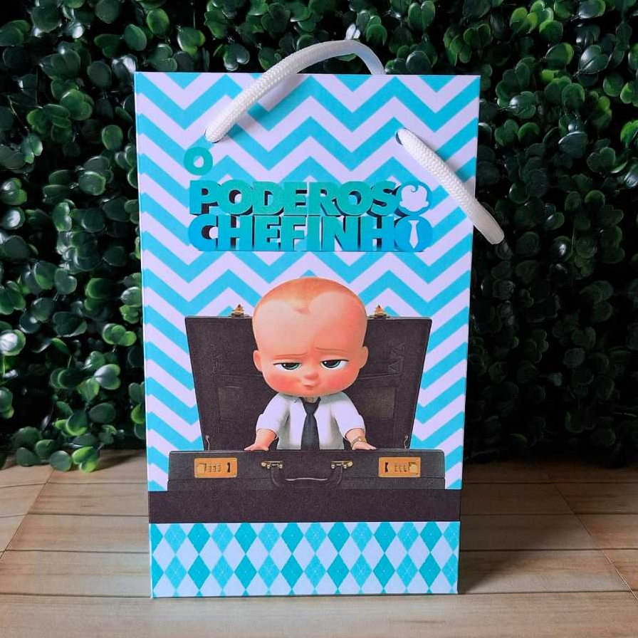 Sacolinha Personalizada Lembrancinha O Poderoso Chefinho - Festa Infantil