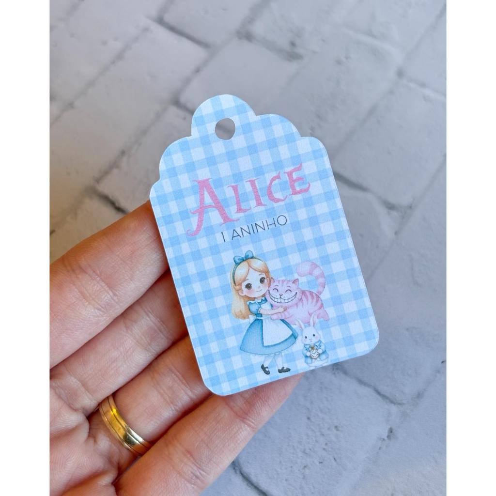 Kit Tags personalizadas Alice no País das Maravilhas | Festa infantil | Aniversário | Lembrancinhas