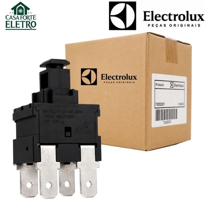 Interruptor Duplo Aspirador Electrolux GT30N Original 4 Polos