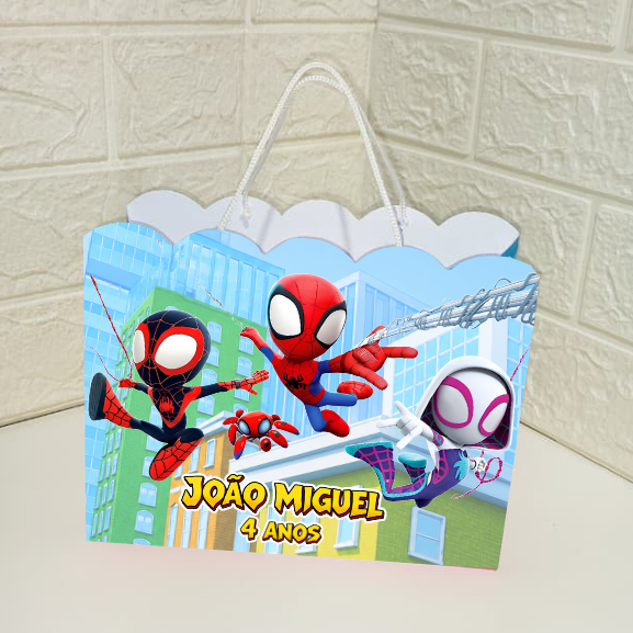 Sacolinha Homem Aranha, Personalizado | Sacolinha | Mimos | Lembrancinha | Aniversário PEGUE E MONTE