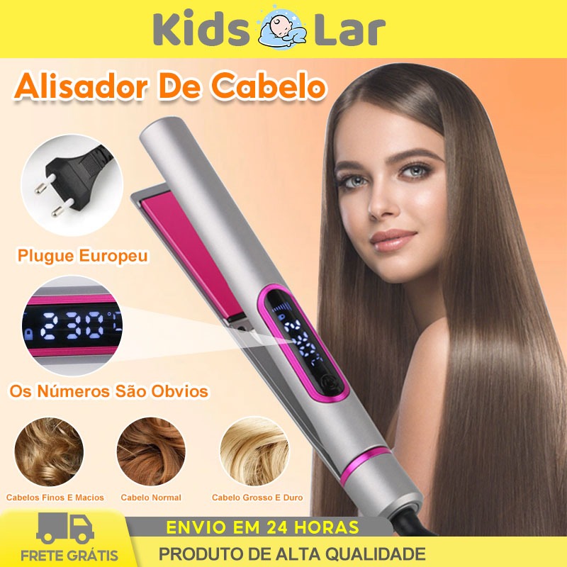 Chapinha de Cabelo Profissional e Modeladora Nano Titanium Bivolt Automático Alta Temperatura