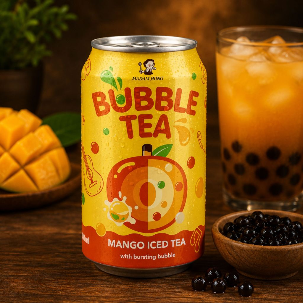 Bebida Bubble Tea Sabor Manga 320ml