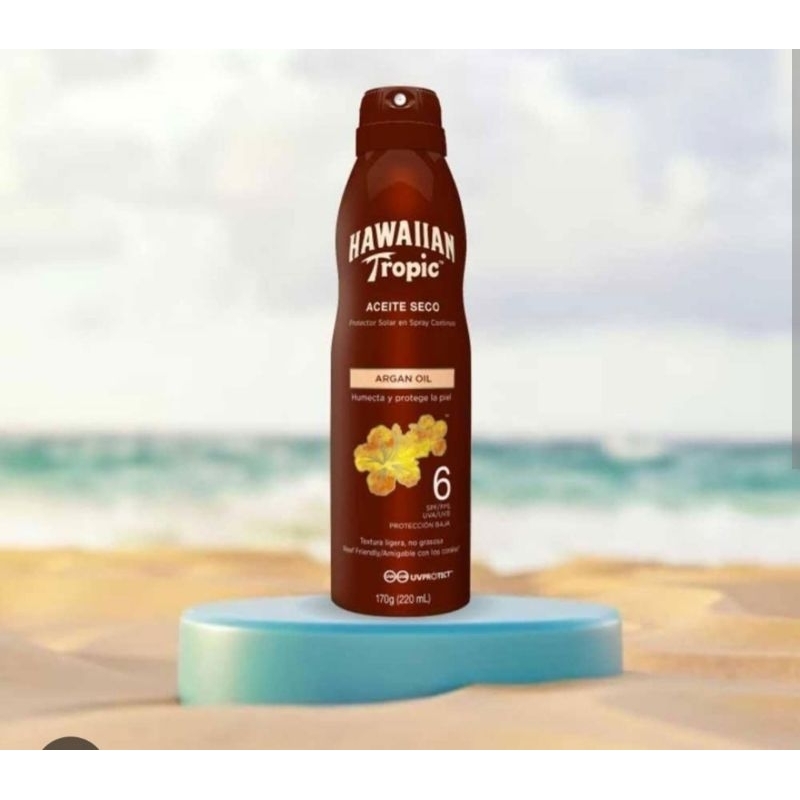 Hawaiian Tropic Aceite Seco FPS 6 170g, Bronzeador e Protetor (Validade:01/2027)