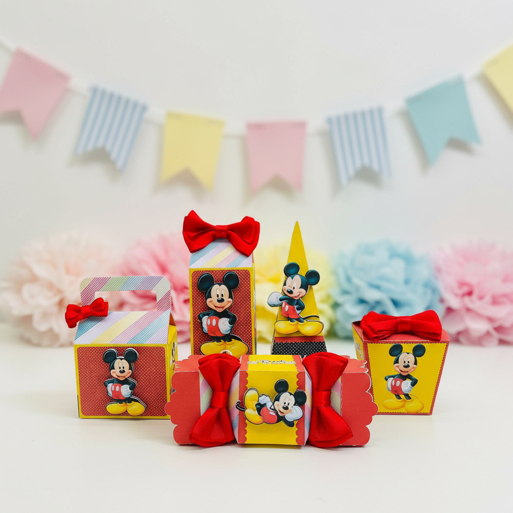 Kit Festa Mickey PRÉ MONTADO Personalizado | Lembrancinhas | Festa Infantil | Aniversário