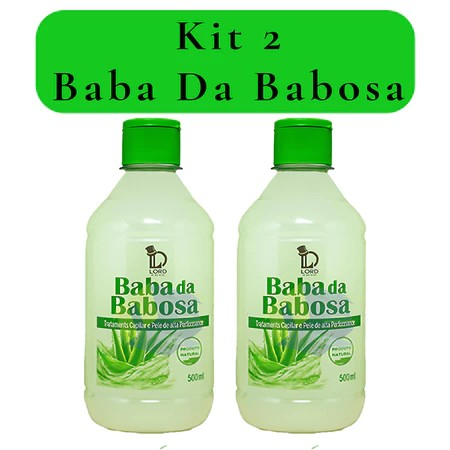 KIT com 2 Unidades – Baba da Babosa 500ml Tratamento Cabelos e Pele