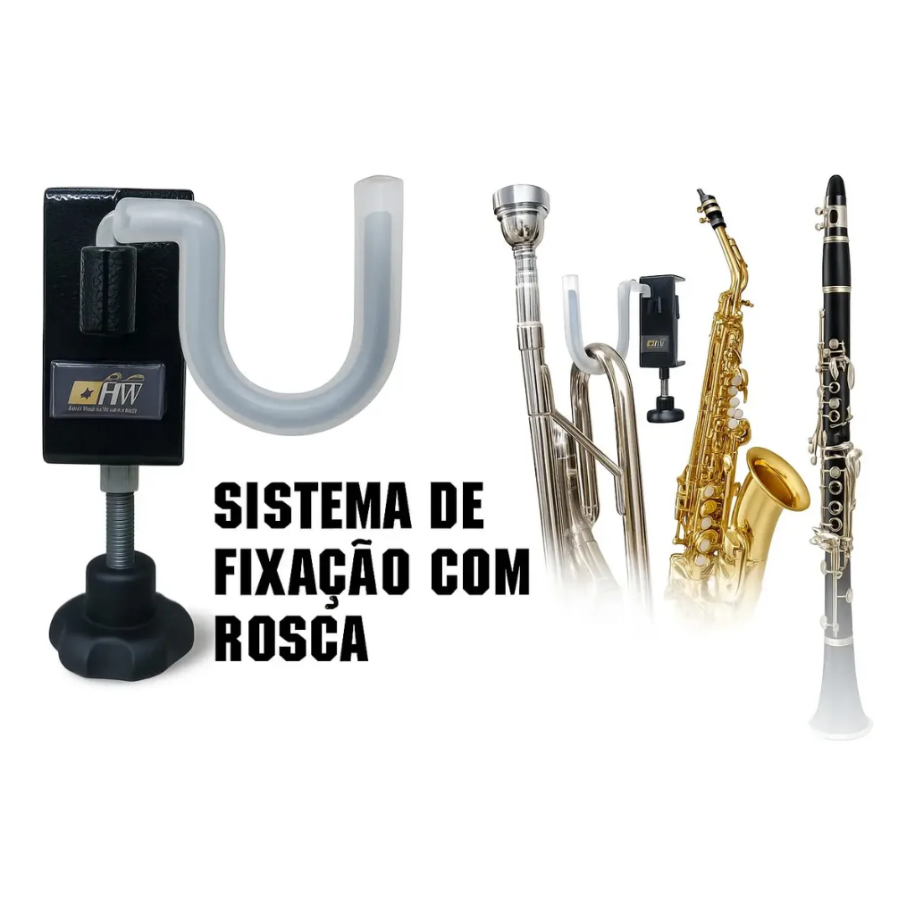 Suporte Para Trombone, Saxofone, Trompete,Clarinete, flugelhorn (linha Sopros) HW