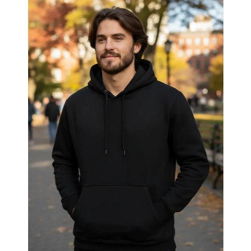 Blusa Moletom Canguru Masculino Com Capuz Casaco De Frio Liso Preto Azul P M G GG EXG Hook Uniformes