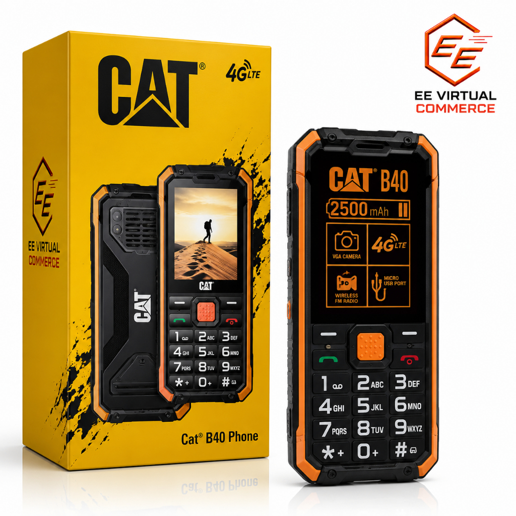 Celular Caterpillar B40 4G Dual Chip Teclas Grandes Volume Alto Resistente Ideal Para Idosos Robusto