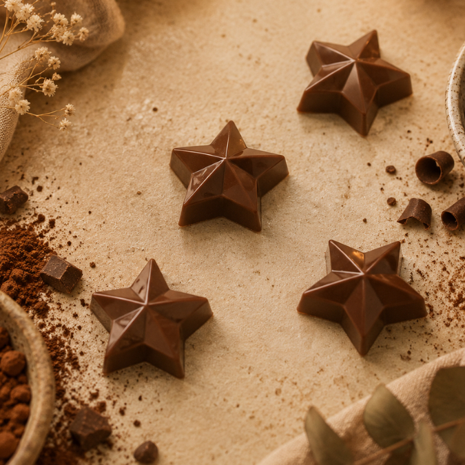1~10 Forma Simples Bombom Estrela Média 9902 - (C2) em Acetato BWB Para Doces de Chocolate e Confeitaria. (CHOCO) · foto 2
