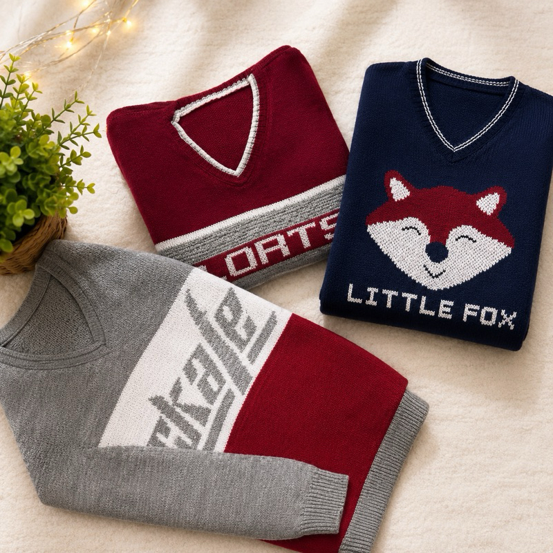 Kit com 2 Blusas de Lã Infantil Para Menino Agasalho