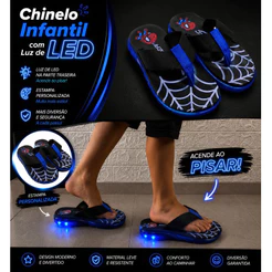 Chinelo Infantil do Herói A com LED