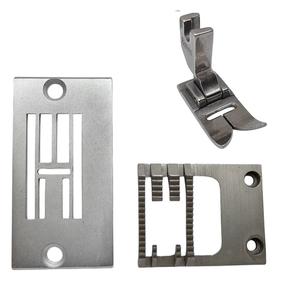 Serrilha Chapinha Maquina Zig Zag 020u 021d 3 Pontinhos Semi Industrial Calcador Chapa Dente