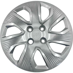 01 Calota Grid Prata Fiat Grand Siena Roda Aro 15 2014 2015 Emblemas
