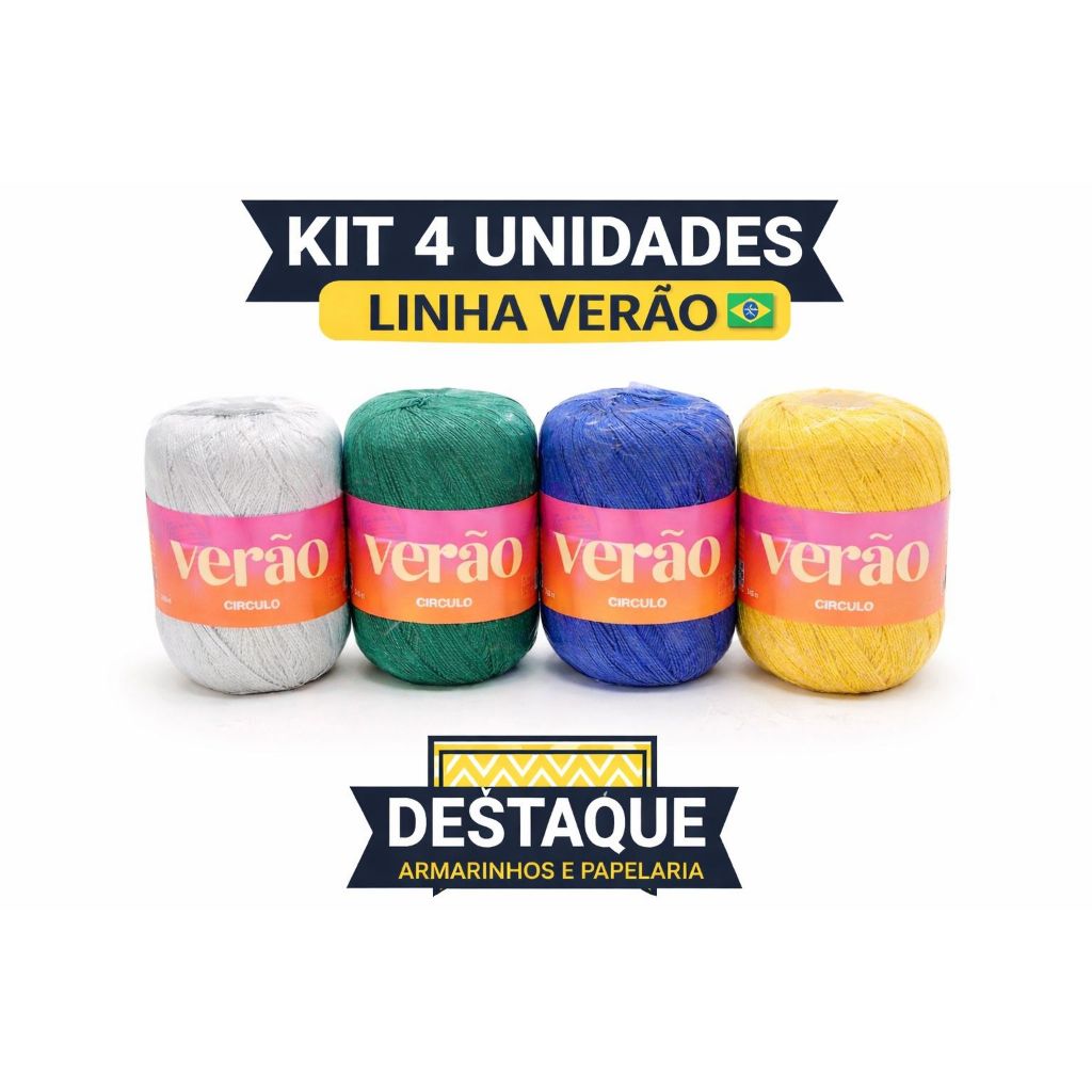 Detalhes do kit Linha Verão cores do Brasil - Circulo