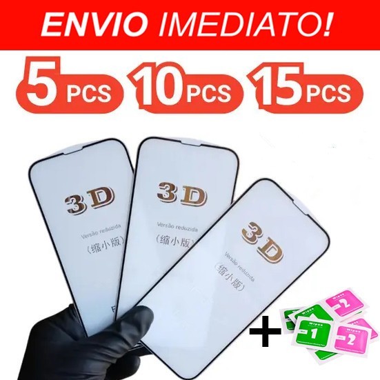 Kit 5/10/15 Pcs Película De Vidro Temperado 3D Para Samsung Galaxy A07 A17 A27 A37 A57