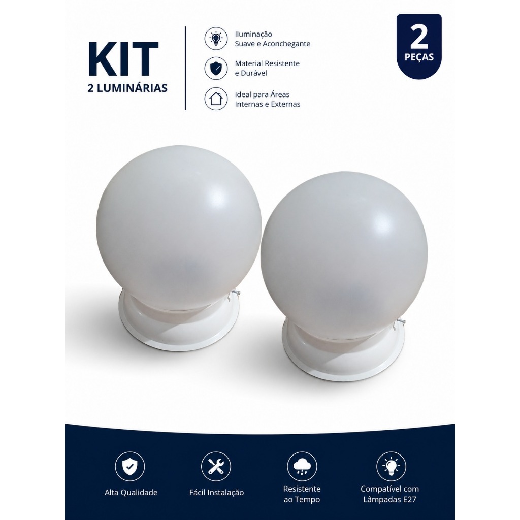 Kit 2 Globos Bolinha Com Suporte Globo Bolinha 15cm Boca 10cm PVC